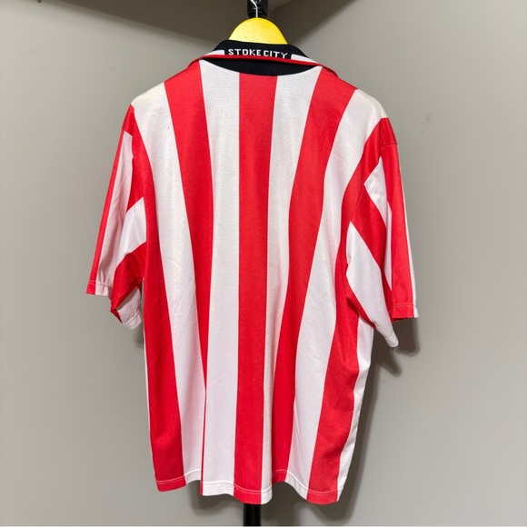 Vintage ASICS Stoke City FC Soccer Jersey XL - Picture 7 of 8